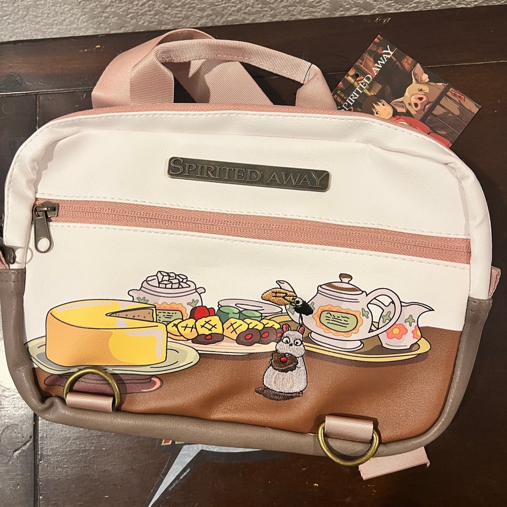 Studio Ghibli Spirited Away Fanny Pack Belt Bag Crossbody Boh Treats White